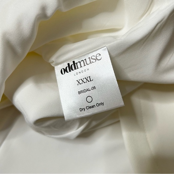 NWT Odd Muse Off White Mini Dress with Faux Pear Trim Size XXXL 14 Bridal Shower - Picture 5 of 15